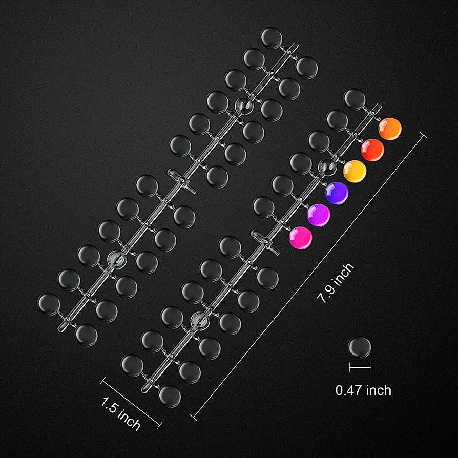 24 NAIL TIP FLAT BOTTOM RD EDGE 5DISPLAY